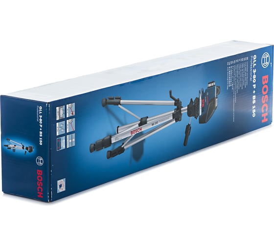 Линейный лазерный нивелир Bosch GLL 3-80 P + штатив BS 150 + вкладка под L-Boxx 0.601.063.306