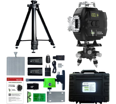 Профессиональный лазерный уровень LT L16-360М + тренога 1.5м усиленная L16-360M/1.5м-УС