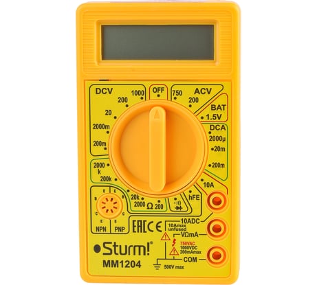 Мультиметр Sturm MM1204