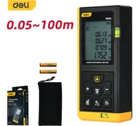 Лазерный дальномер DELI DL4170, диапазон 0,05-100 м, точность ±3 мм 102963