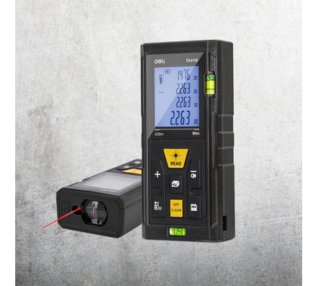 Лазерный дальномер DELI DL4170 диапазон 0.05~80 м, точность: ±3 мм 102963