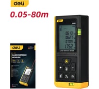 Лазерный дальномер DELI DL4169, диапазон 0,05-80 м, точность ±3 мм 102962