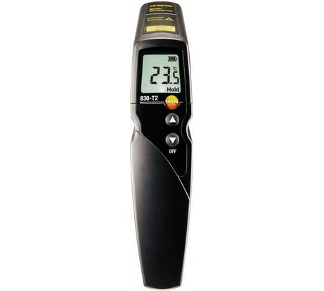 Инфракрасный термометр Testo 830-T2 с 2-х точечным лазерным целеуказателем (оптика 12:1) с поверкой 0560 8312-СП