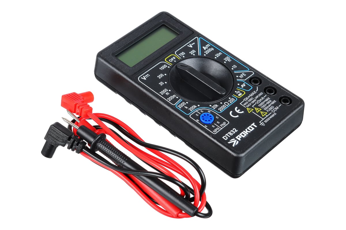 Цифровой мультиметр РОКОТ DT-832 660-015 - выгодная цена, отзывы ...