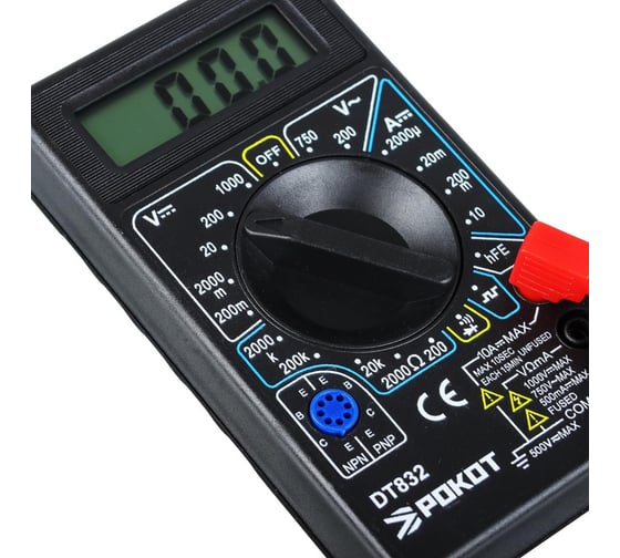 Цифровой мультиметр РОКОТ DT-832 660-015