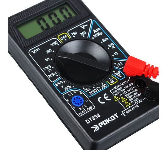 Цифровой мультиметр РОКОТ DT-838 660-016