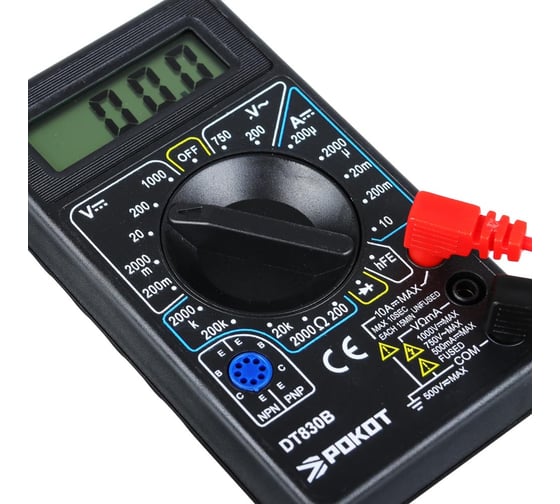 Цифровой мультиметр РОКОТ DT-830В 660-014