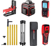 Комплект ADA лазерный уровень, дальномер, детектор проводки, элевационный штатив-штанга S А00697