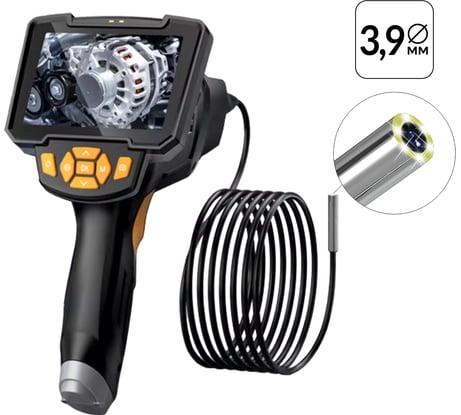 Промышленный видеоэндоскоп iCarTool экран 4.3", 1 Мп, 1280x720, 1 м, 3.9 мм, сменный зонд IC-V112C