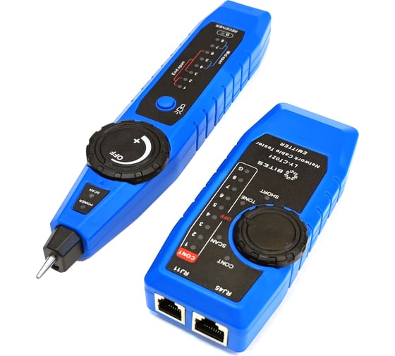Тестер-трассоискатель кабеля 5Bites UTP, STP, TEL, POE LY-CT021