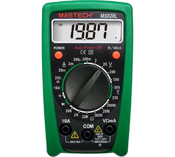 Карманный мультиметр Mastech MS820L 00-00007409 - выгодная цена, отзывы ...