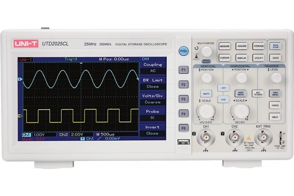 Осциллограф uni t utd2052cl описание