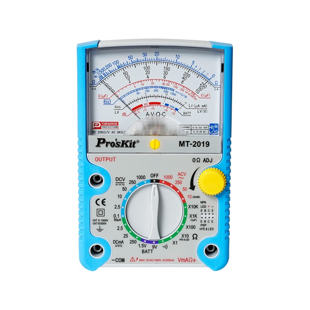 Аналоговый мультиметр ProsKit MT-2019 С00040186 - выгодная цена, отзывы ...