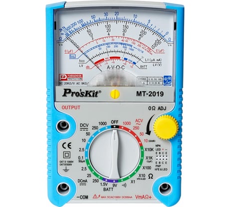 Аналоговый мультиметр ProsKit MT-2019 С00040186