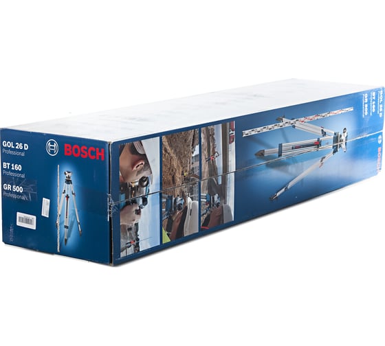 Оптический нивелир Bosch GOL 26D + штатив BT160 + рейка GR500 0.601.068.002