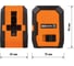 Лазерный уровень TDM ELECTRIC лу-1(к) гранит, 15 м, ± 1 мм/5 м, два луча, 635 нм, резьба 1/4 SQ1018-0302 3