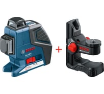 Линейный лазер Bosch GLL 2-80 P с держателем BM1 0601063202