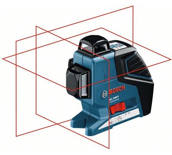 Линейный лазерный нивелир Bosch GLL 3-80 P + BM1 новый в L-Boxx 0.601.063.309