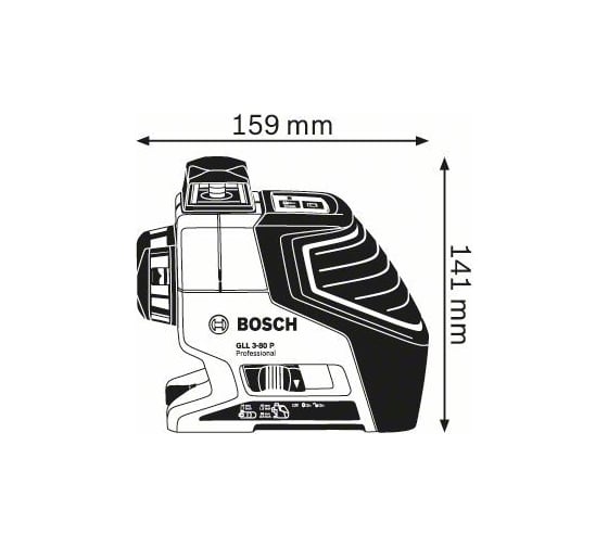 Линейный лазерный нивелир Bosch GLL 3-80 P + BM1 новый в L-Boxx 0.601.063.309
