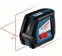 Линейный лазерный нивелир Bosch GLL 2-50 + BM1 новый + LR2 в L-Boxx 0.601.063.109
