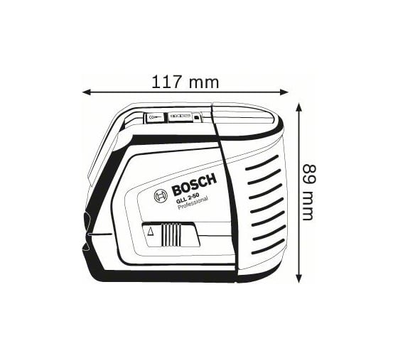 Линейный лазерный нивелир Bosch GLL 2-50 + BM1 новый + LR2 в L-Boxx 0.601.063.109