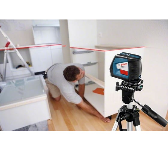 Линейный лазерный нивелир Bosch GLL 2-50 + BM1 новый + LR2 в L-Boxx 0.601.063.109