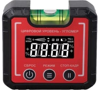 Компактный электронный уровень-угломер TECHNICOM с магнитом, 65 мм, 0-360°, ЖК дисплей, 2 магнита, автокалибровка, автоотключение TC-LA65C 25608639