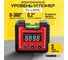 Компактный электронный уровень-угломер TECHNICOM с магнитом, 65 мм, 0-360°, ЖК дисплей, 2 магнита, автокалибровка, автоотключение TC-LA65C 2