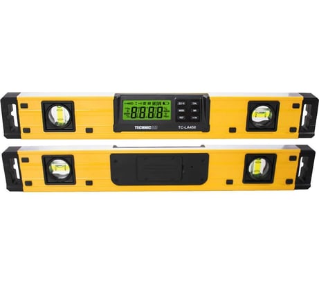 Электронный уровень-угломер TECHNICOM с магнитом ЖК дисплей, 450 мм, 0-360° TC-LA450