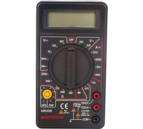 Мультиметр Mastech M830B, цифровой, 57598
