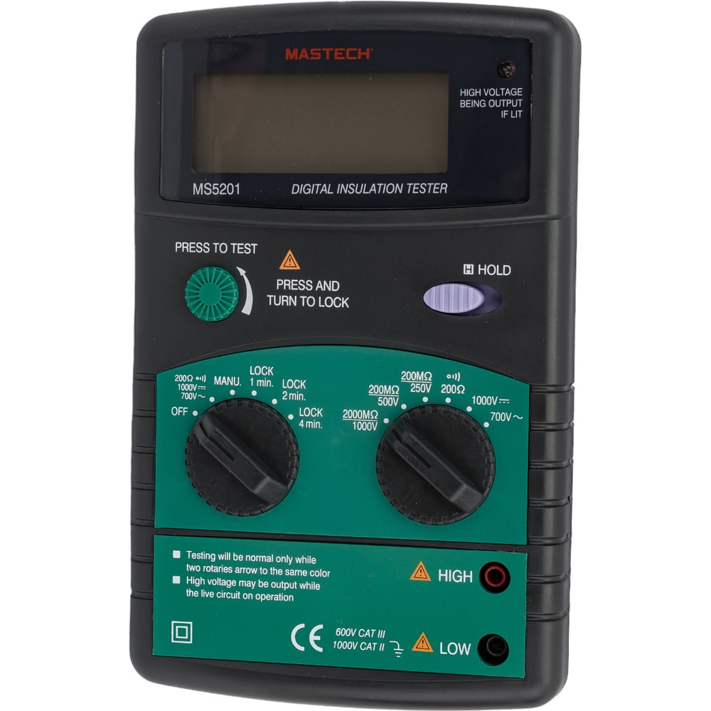 Цифровой мегаомметр Mastech MS5201 59271 - выгодная цена, отзывы ...