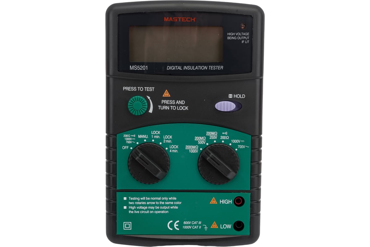 Цифровой мегаомметр Mastech MS5201 59271 - выгодная цена, отзывы ...