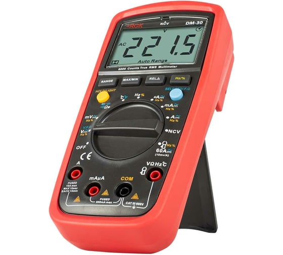 Цифровой мультиметр RGK DM-30 с поверкой 779654
