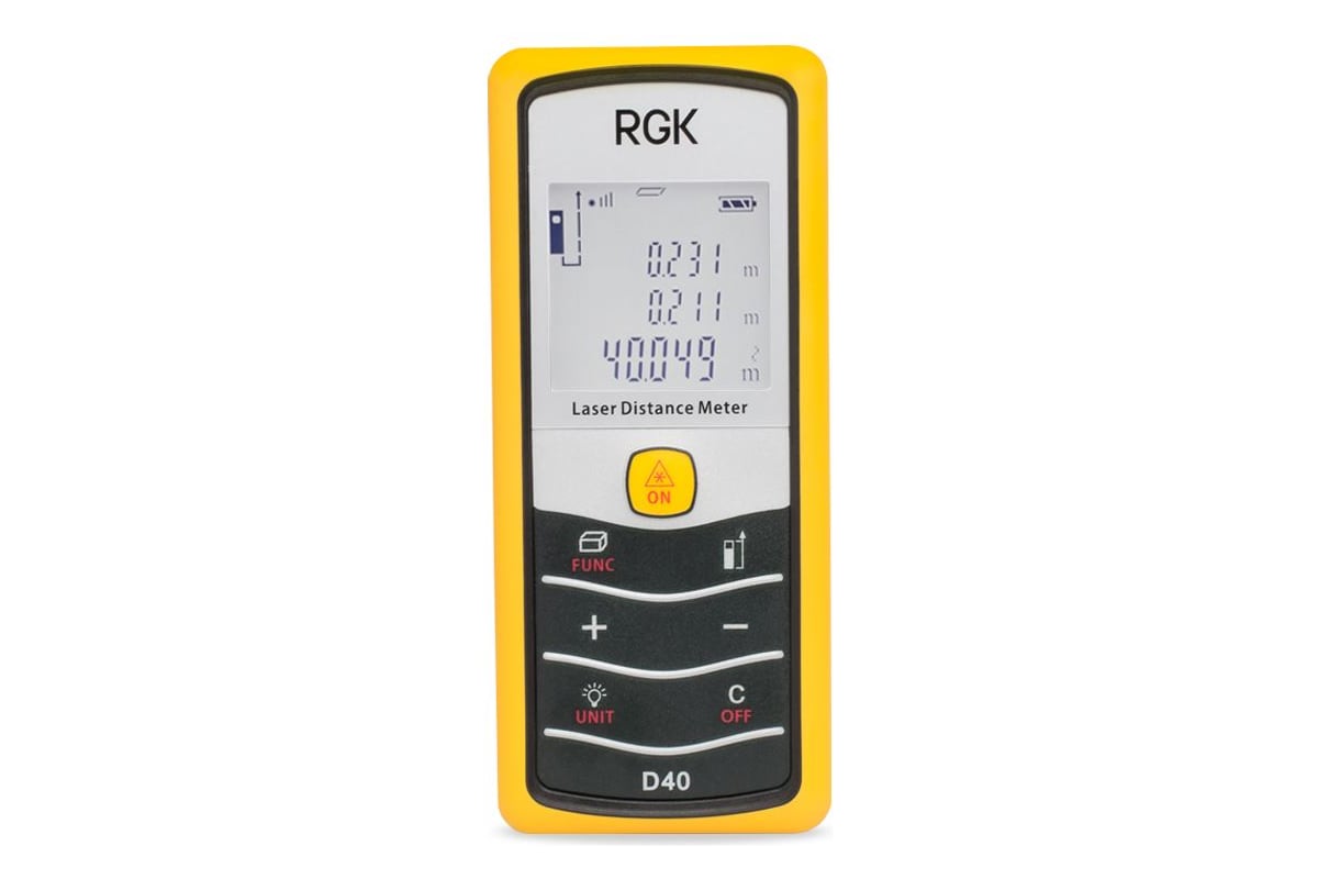 Лазерная рулетка RGK D40 - выгодная цена, отзывы, характеристики, фото ...