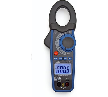 Токовые клещи с датчиком температуры СЕМ DT-3343 480397