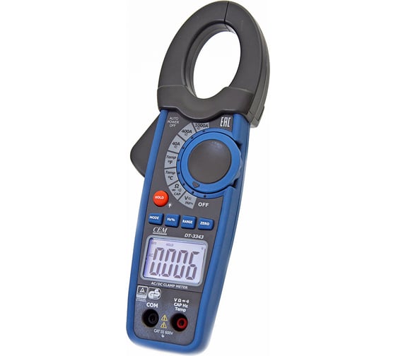 Токовые клещи с датчиком температуры СЕМ DT-3343 480397