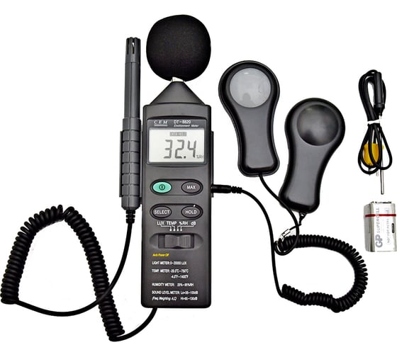 Прибор экологического контроля СЕМ DT-8820 4 в 1 480700