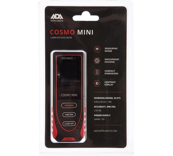 Лазерный дальномер ADA Cosmo MINI А00410
