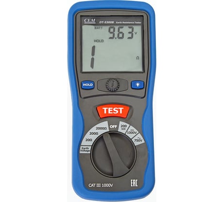 Измеритель сопротивления заземления СЕМ DT-5300B 482025