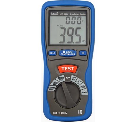 Цифровой тестер изоляции СЕМ DT-5500 480472