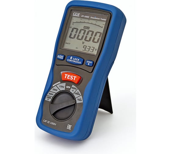 Цифровой тестер изоляции СЕМ DT-5505 481578