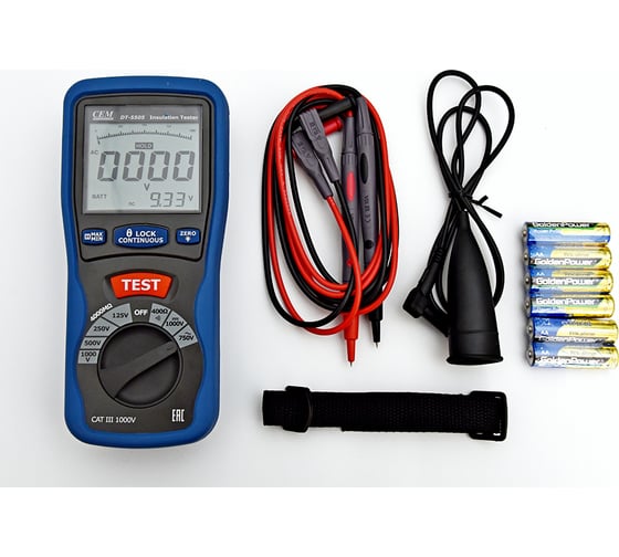 Цифровой тестер изоляции СЕМ DT-5505 481578