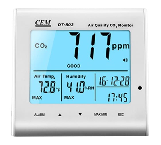 Газоанализатор воздуха с часами СЕМ DT-802 481769