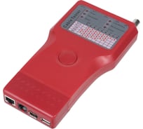 Тестер Cabeus для витой пары, коаксиала, телефона, USB, 1394 (батарея в комплекте, светодиод состояния) CT-SLT-5-1