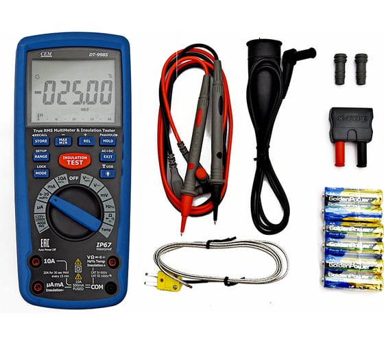 Измеритель сопротивления изоляции с True RMS мультиметром СЕМ DT-9985 481127