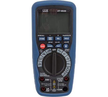 Мультиметр с беспроводным USB интерфейсом СЕМ DT-9939 481103