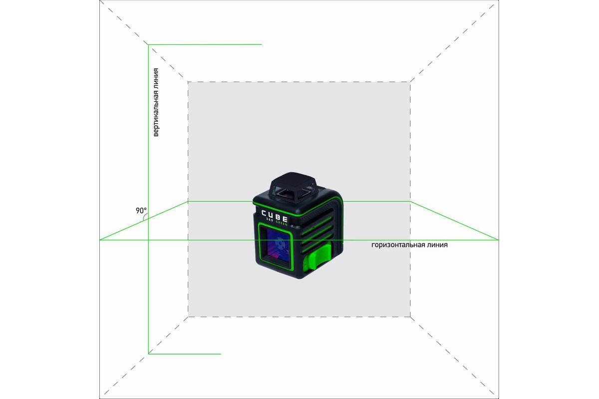 Лазерный уровень ADA CUBE 360 Green Ultimate Edition А00470 - выгодная ...