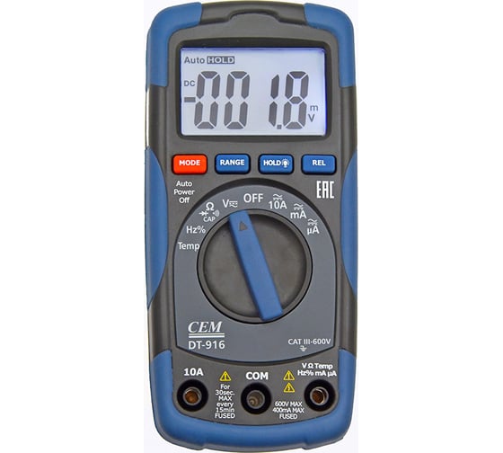 Цифровый мультиметр СЕМ DT-916 481394