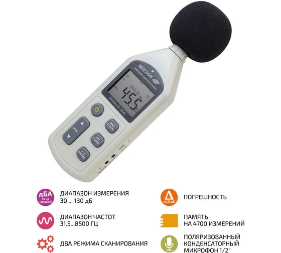 Измерители шума с USB интерфейсом МЕГЕОН 92132 00000004489