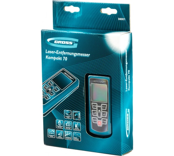 Лазерный дальномер GROSS Kompakt 70 38001